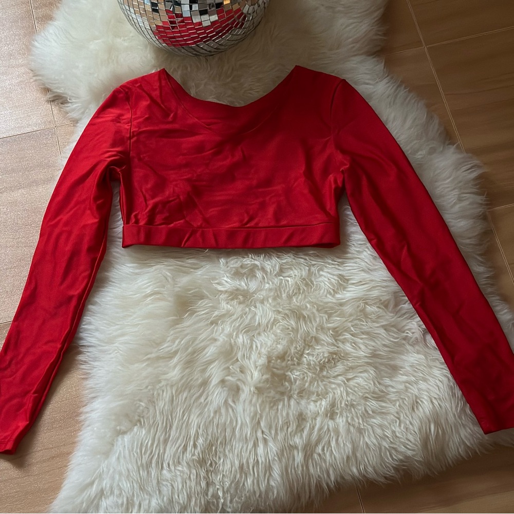 Red Pole Brand Crop Top